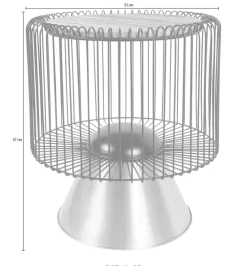 Kayoom Beistelltisch »Malibu 125, Runde Platte aus original Marmor, pflegeleicht« 1 Stk. tlg. ø-Marmorplatte: ca. 40 cm, angesagtes Metalldesign, pflegeleicht