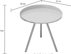 Kayoom Beistelltisch »Morrison, runder Beistelltisch, edler Look« 1 Stk. tlg. Dekorativ, glanzvolle Lackierung, stilvolles Design