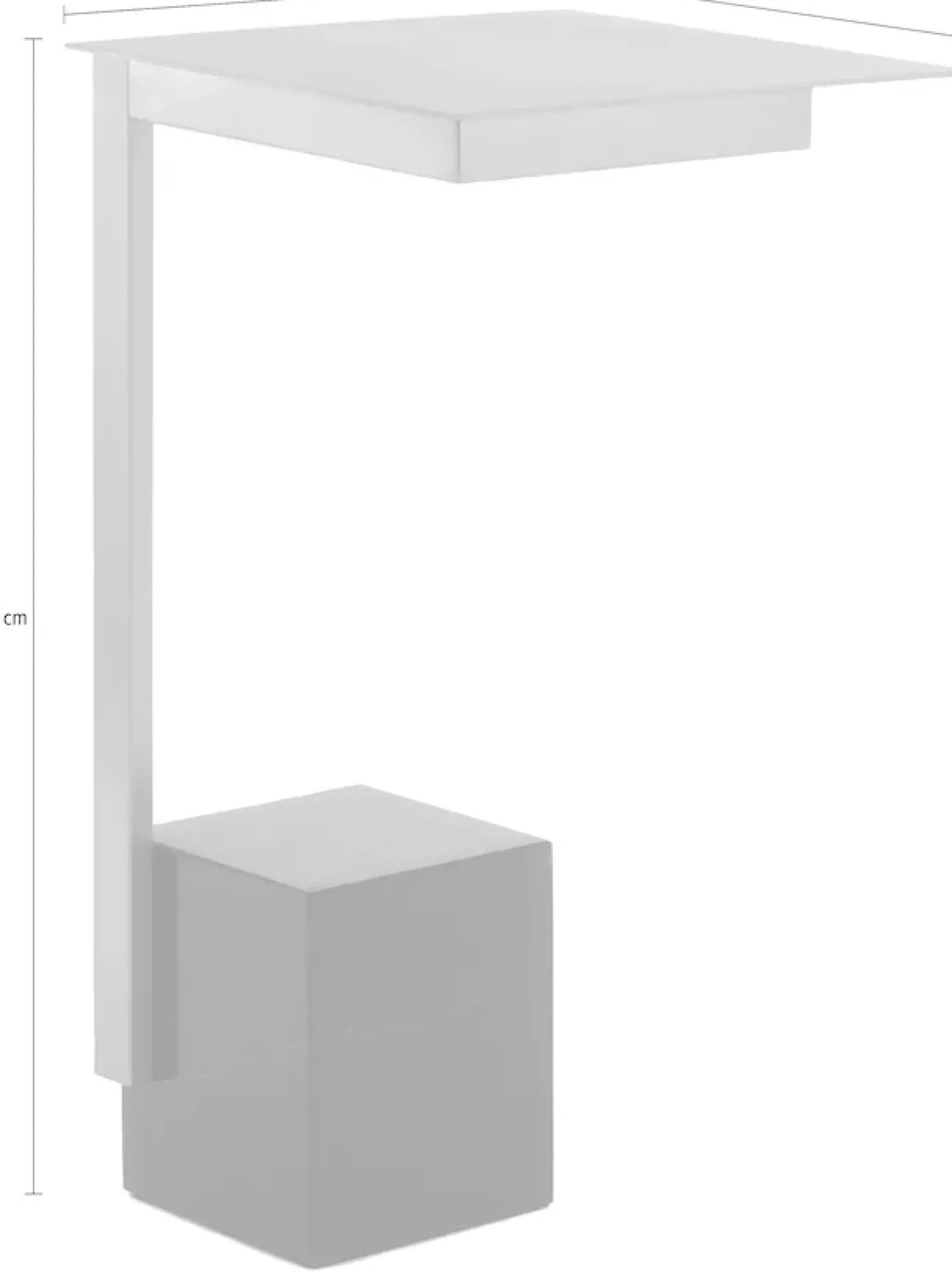 Kayoom Beistelltisch »Rocio 225, Passender Marmorfuß in kantigem Design« 1 Stk. tlg. Eckiger Marmorfuß, eckige Ablagefläche und Gestell aus Edelstahl