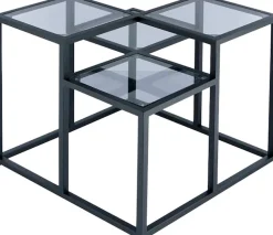 Kayoom Beistelltisch »Steps 625, Beistelltisch in elegantem Design, würfelförmig« 1 Stk. tlg. stufenförmiges Gestell aus Metall, quadratische Platten, modern