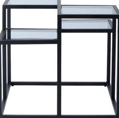Kayoom Beistelltisch »Steps 625, Beistelltisch in elegantem Design, würfelförmig« 1 Stk. tlg. stufenförmiges Gestell aus Metall, quadratische Platten, modern