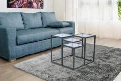 Kayoom Beistelltisch »Steps 625, Beistelltisch in elegantem Design, würfelförmig« 1 Stk. tlg. stufenförmiges Gestell aus Metall, quadratische Platten, modern