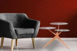 Kayoom Beistelltisch »Triplet, moderner, drei Tischplatten in versetzter Anordnung« 1 Stk. tlg. Drei Tischplatten auf verschiedenen Höhen, Retro-Design