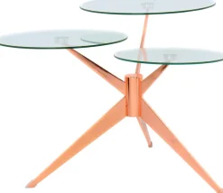 Kayoom Beistelltisch »Triplet, moderner, drei Tischplatten in versetzter Anordnung« 1 Stk. tlg. Drei Tischplatten auf verschiedenen Höhen, Retro-Design