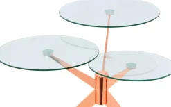 Kayoom Beistelltisch »Triplet, moderner, drei Tischplatten in versetzter Anordnung« 1 Stk. tlg. Drei Tischplatten auf verschiedenen Höhen, Retro-Design