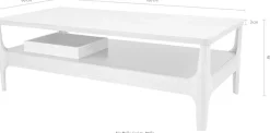 Kayoom Couchtisch »Kaffeetisch Addison, Couchtisch, offenes, ausgefallenes Design« 1 Stk. tlg. Ausgefallenes Design, Tischbeine aus Massivholz, aus robustem Material