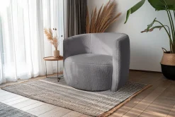 Kayoom Drehsessel »Sessel Aveiro 125, Teddy-Sessel, bohem, scandy« Sessel, Drehsessel, Teddy-Sessel, OTTOs Choice, 1 Stk. tlg. kuscheliger Teddy-Stoff, gemütlich gepolstert, minimalistisch