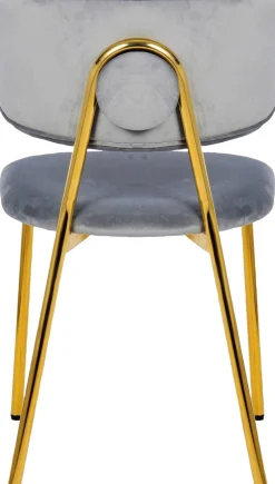 Kayoom Esszimmerstuhl »Stuhl Kian 125 2er-Set,filigranes Metallgestell,pflegeleicht Samtbezug« (Set) 2 Stk.samtweicher Bezug, pflegeleichter Samtbezug