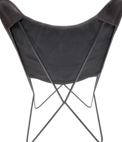 Kayoom 4-Fußstuhl »Schmetterling Stuhl Pablo, Schmetterlingsstuhl aus Leder« () 1 Stk.pflegeleicht, hochwertig, hochwertig verarbeitet, hoher Sitzkomfort