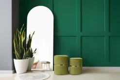 Kayoom Polsterhocker »Hocker Zora 425 2er-Set, Praktischer und versteckter Stauraum« Set, 2 Stk. tlg. 2er-Set mit Stauraum, ineinander stapelbar, goldener Ring