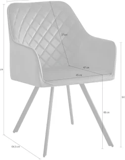 Kayoom Polsterstuhl »Stuhl Amber 125, Toller Stuhl aus Samt, mit Beinen aus Eisen« () 1 Stk.Toller Stuhl aus Samt, Glamour in Ihr Zuhause, mit Beinen aus Eisen