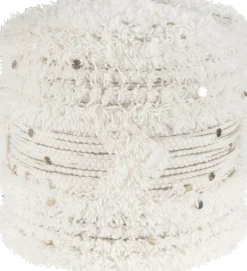Kayoom Pouf »Bohist 425 35cm x 35cm, Strukturen mit Fransen und Quasten« 1 Stk. tlg. handgefertigt, Unikat, sehr gut kombinierbar, vielfältig im Einsatz