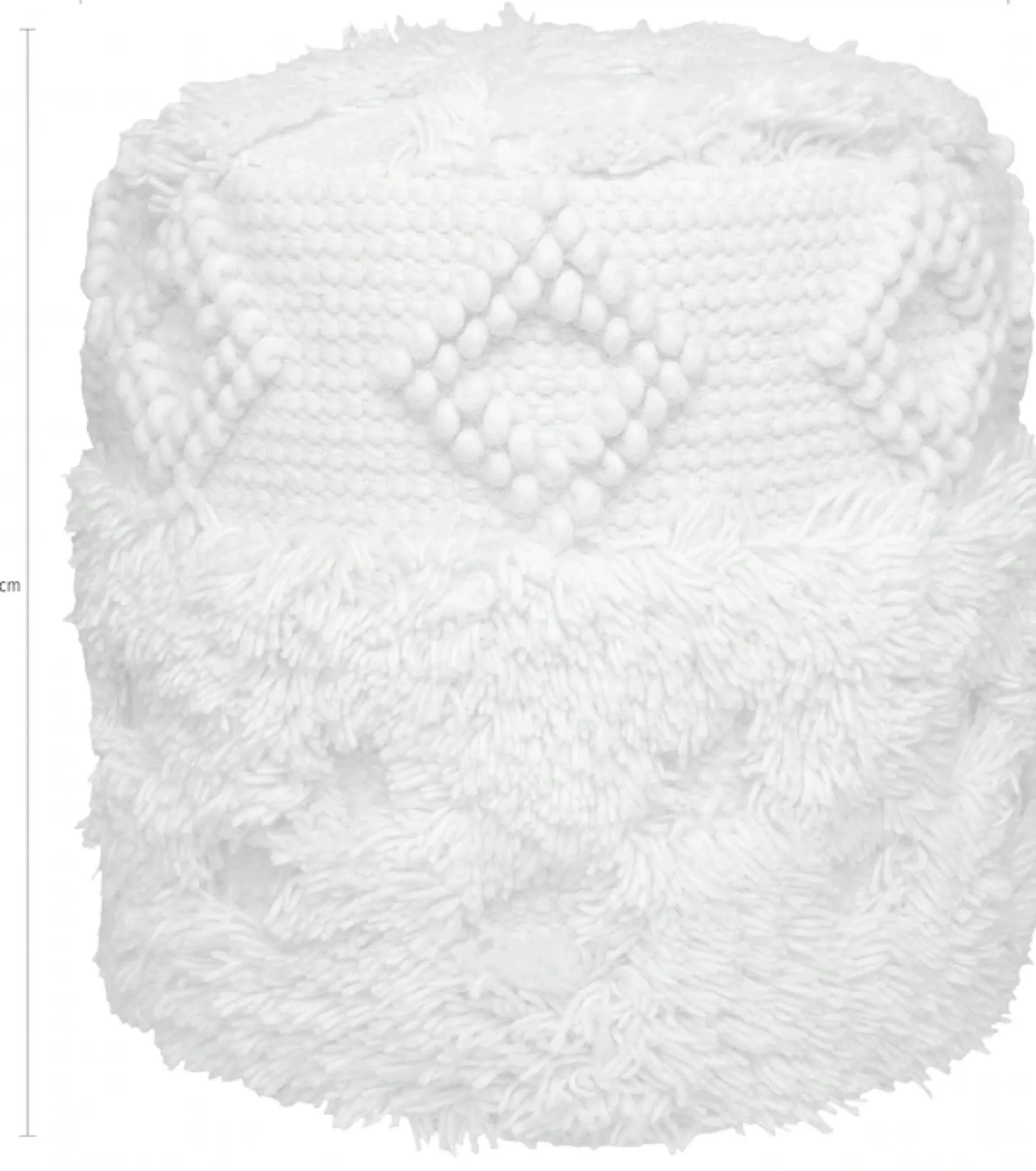 Kayoom Pouf »Bohist 125 35cm x 35cm, Strukturen mit Fransen und Quasten« 1 Stk. tlg. handgefertigt, Unikat, sehr gut kombinierbar, vielfältig im Einsatz
