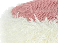Kayoom Pouf »Fellpouf Bobtail 125, Fellhocker in zweifarbigem Design« 1 Stk. tlg. modern, dekorativ, kindersicherer Reißverschluss an der Unterseite