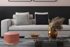 Kayoom Sitzhocker »Hocker Artisse, Edler Touch durch goldenen Sockel« 1 Stk. tlg. stilvoll, farbig lackiert, dekorativ, Moderner Look