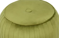 Kayoom Sitzhocker »Hocker Lilje, Edler Touch durch goldenen Sockel,Hochwertiger Samtbezug« 1 Stk. tlg. samtweich, gesteppte Ziernaht, Edelstahlsockel, Hochwertiger Samtbezug