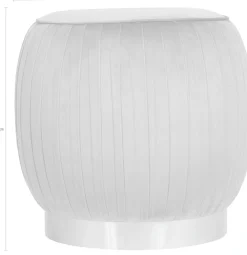 Kayoom Sitzhocker »Hocker Lilje, Edler Touch durch goldenen Sockel,Hochwertiger Samtbezug« 1 Stk. tlg. samtweich, gesteppte Ziernaht, Edelstahlsockel, Hochwertiger Samtbezug