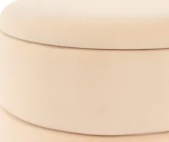 Kayoom Stauraumhocker »Hocker Zero 525, Sitzhocker mit Komfort,runde, moderne Form« 1 Stk. tlg. glamourös, elegant, mit Stauraum, Bezug aus samtweichem Stoff