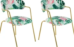 Kayoom Stuhl »Forest 425 2er-Set, samtweicher Bezug mit hohem Sitzkomfort« (Set) 2 Stk.elegant, gute Stabilität durch hochwertige Verarbeitung