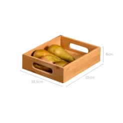 KESPER® Ablageregal »Küchenregal« 1 Stk. tlg. Mit 3 abnehmbaren Bambus-Tabletts