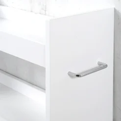 KESPER® Küchenwagen »Nischenregal, weiß, FSC« 1 Stk. tlg. mit 4 Lenkrollen, 2 davon feststellbar