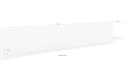 KOCHSTATION Ablageregal »KS-Virginia,neu in verbesserter Ausführung« Stauraum, offene Ablage,Maße (B/H/T): ca. 100/24/18 cm, Regal für Deko und Gewürze