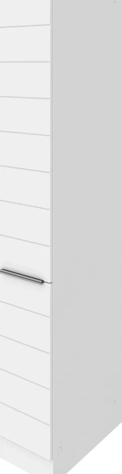 KOCHSTATION Apothekerschrank »KS-Luhe« 30 cm breit, hochwertige MDF-Fronten mit waagerechter Lisene