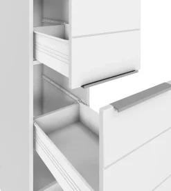 KOCHSTATION Apothekerschrank »KS-Luhe« 30 cm breit, hochwertige MDF-Fronten mit waagerechter Lisene