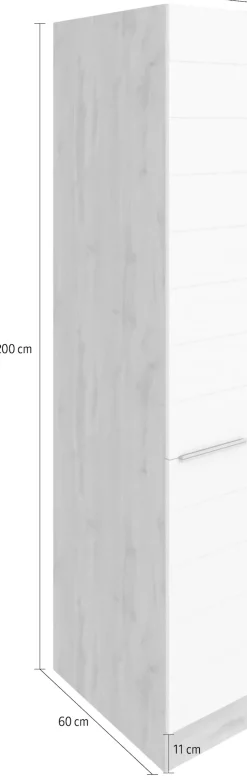 KOCHSTATION Apothekerschrank »KS-Luhe« 30 cm breit, hochwertige MDF-Fronten mit waagerechter Lisene