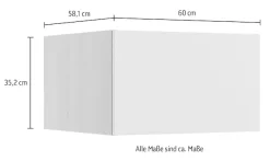 KOCHSTATION Aufsatzschrank »KS-Lucy« Breite 60 cm, Tiefe 57,1 cm,mit 1 Tür 