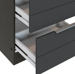 KOCHSTATION Auszugsunterschrank »KS-Luhe« 60 cm breit, hochwertige MDF-Fronten mit waagerechter Lisene
