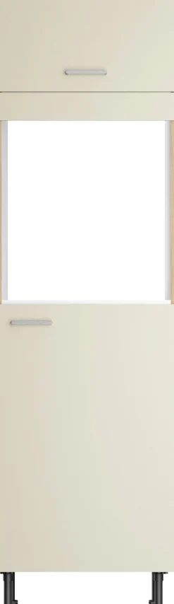 KOCHSTATION Backofen/Kühlumbauschrank »KS-Lucy« Breite 60 cm, mit 1 Tür, 1 Klappe, Soft-Close, höhenverstellbare Füße