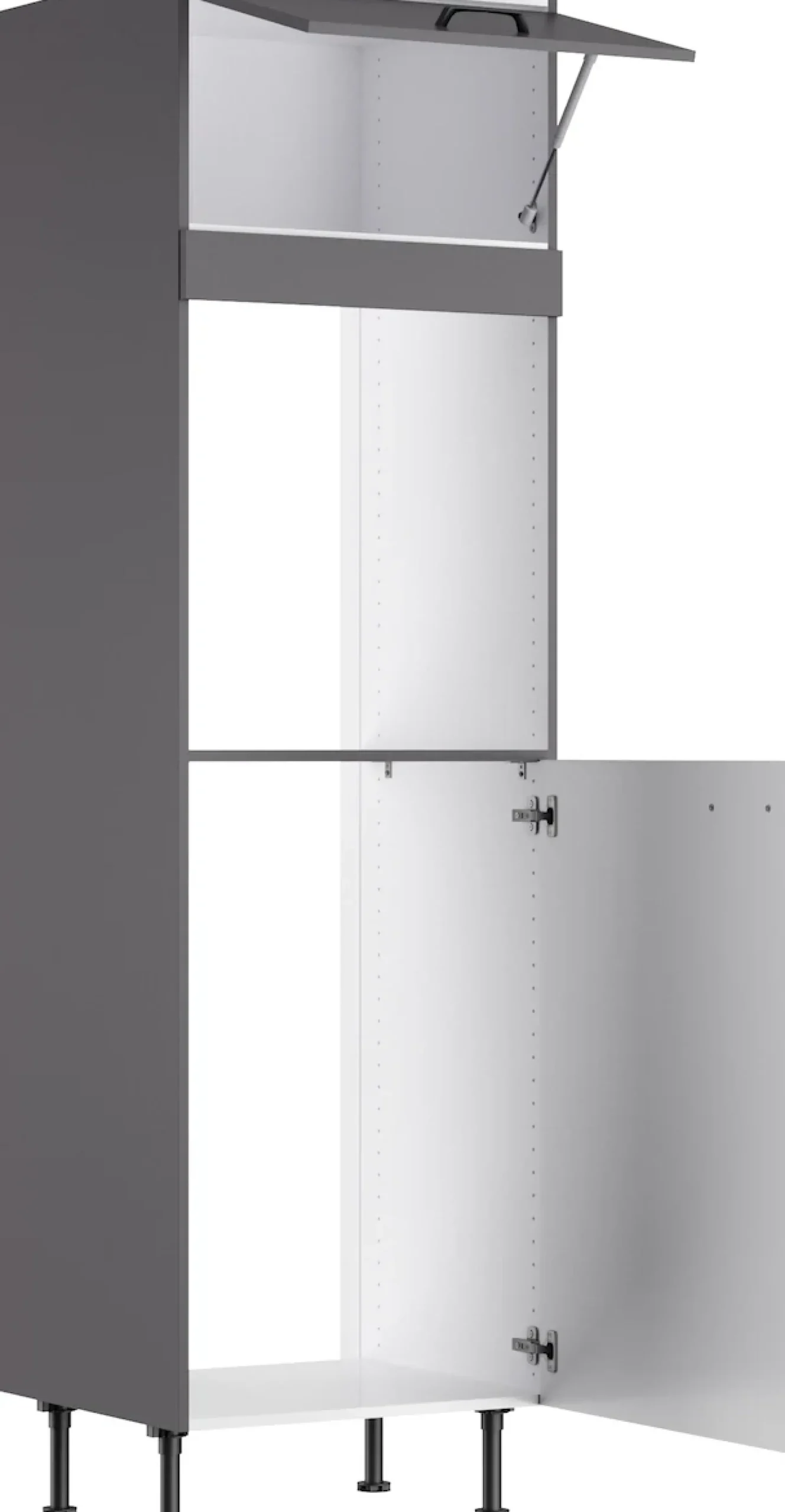 KOCHSTATION Backofen/Kühlumbauschrank »KS-Paula« 60 cm breit, 211 cm hoch, mit 1 Klappe, 1 Tür
