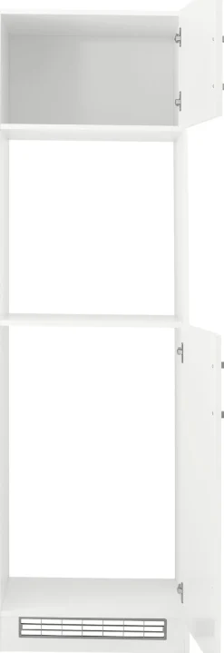KOCHSTATION Backofen/Kühlumbauschrank »KS-Tinnum« 60 cm breit, 200 cm hoch, Metallgriffe, MDF Fronten, Nischenmaß 88 cm