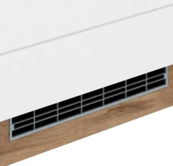 KOCHSTATION Backofenumbauschrank »KS-Luhe« 60 cm breit, hochwertige MDF-Fronten mit waagerechter Lisene