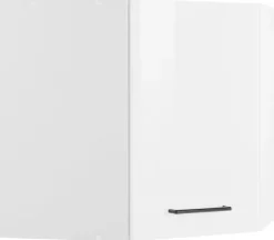 KOCHSTATION Eckhängeschrank »KS-Tulsa« 60 cm breit, 1 Tür, schwarzer Metallgriff, hochwertige MDF Front