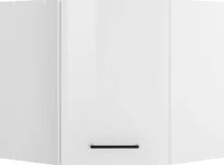 KOCHSTATION Eckhängeschrank »KS-Tulsa« 60 cm breit, 1 Tür, schwarzer Metallgriff, hochwertige MDF Front