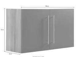 KOCHSTATION Hängeschrank »KS-Samos« 100 cm breit