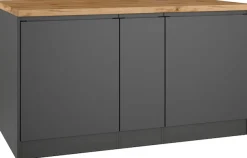KOCHSTATION Kücheninsel »KS-Bruneck, Breite 153 cm« MDF-Fronten, Arbeitsplatte 38mm stark