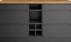 KOCHSTATION Kücheninsel »KS-Bruneck, Breite 153 cm« MDF-Fronten, Arbeitsplatte 38mm stark