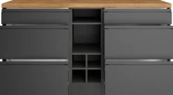 KOCHSTATION Kücheninsel »KS-Bruneck, Breite 153 cm« MDF-Fronten, Arbeitsplatte 38mm stark
