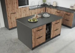 KOCHSTATION Kücheninsel »KS-Lagos« Kücheninsel 153/100 cm, mit höhenverstellbaren Möbelfüßen