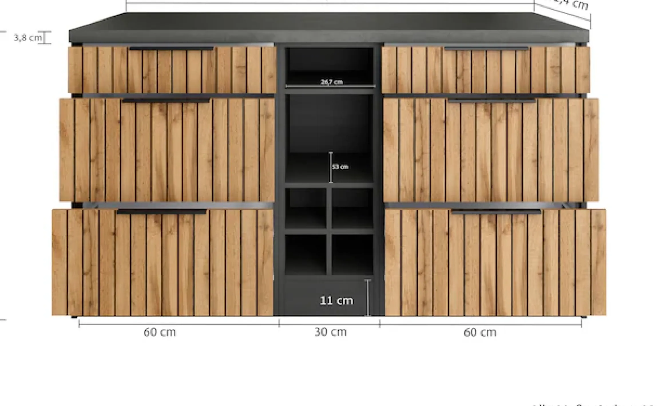 KOCHSTATION Kücheninsel »KS-Lagos« Kücheninsel 153/100 cm, mit höhenverstellbaren Möbelfüßen