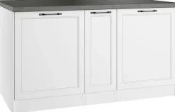 KOCHSTATION Kücheninsel »KS-Lani, Breite 153 cm, mit Flaschenregal« MDF-Fronten, Arbeitsplatte 38mm stark