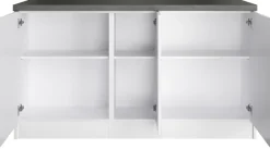 KOCHSTATION Kücheninsel »KS-Lani, Breite 153 cm, mit Flaschenregal« MDF-Fronten, Arbeitsplatte 38mm stark