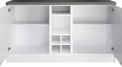KOCHSTATION Kücheninsel »KS-Lani, Breite 153 cm, mit Flaschenregal« MDF-Fronten, Arbeitsplatte 38mm stark