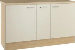 KOCHSTATION Kücheninsel »KS-Lucy« Breite 151 cm, Soft-Close, höhenverstellbare Füße, Metallgriffe