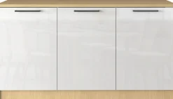 KOCHSTATION Kücheninsel »KS-Luna« Breite 170 cm, 3 Türen, 6 Innenfächer, 3 Essplätze, gedämpfte Türen