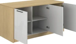 KOCHSTATION Kücheninsel »KS-Luna« Breite 170 cm, 3 Türen, 6 Innenfächer, 3 Essplätze, gedämpfte Türen