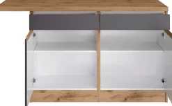 KOCHSTATION Kücheninsel »KS-Riesa« Breite 153 cm, Tiefe 100 cm, MDF-Fronten